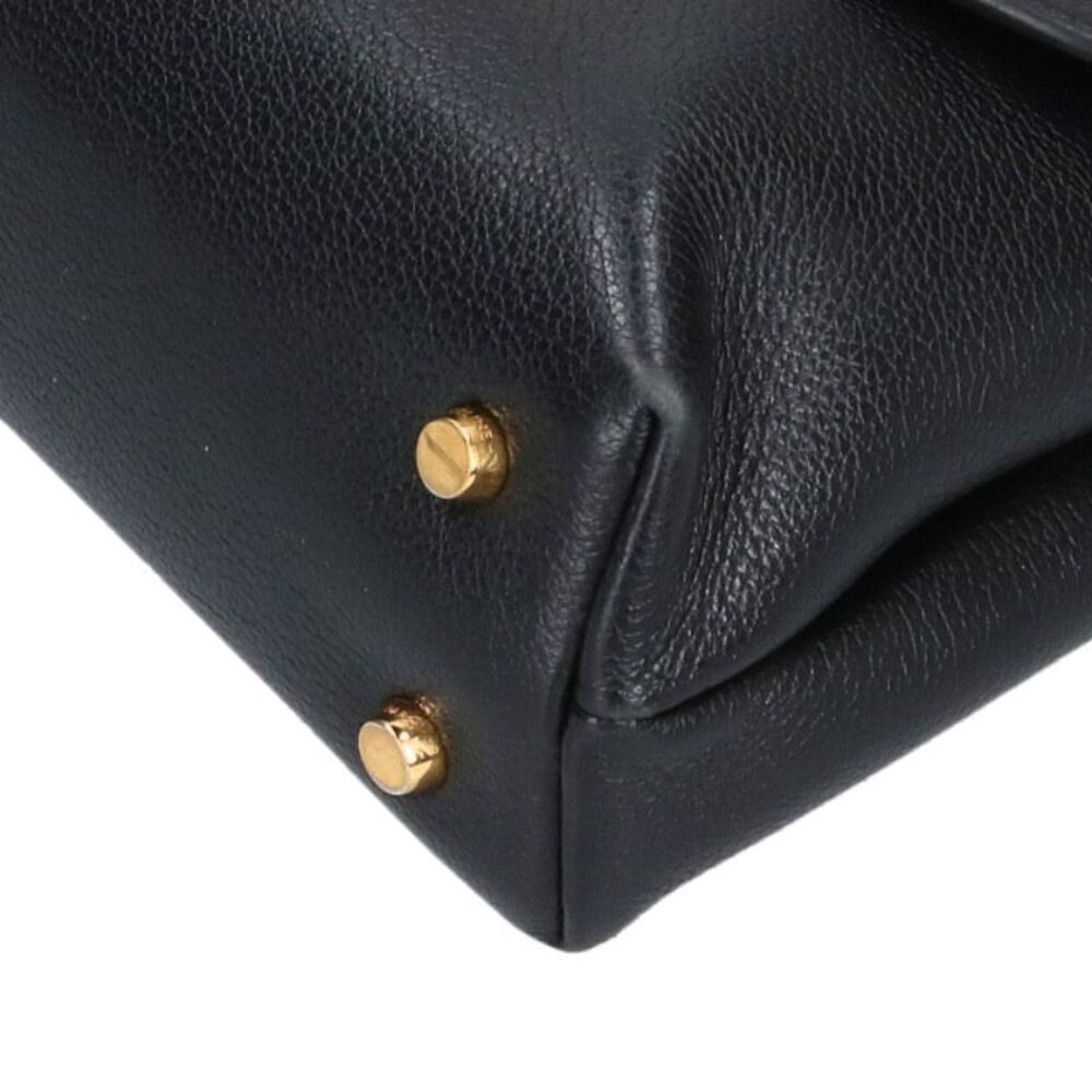 Celine Teen Nino Calf Leather Shoulder Bag Black - Picture 4 of 5